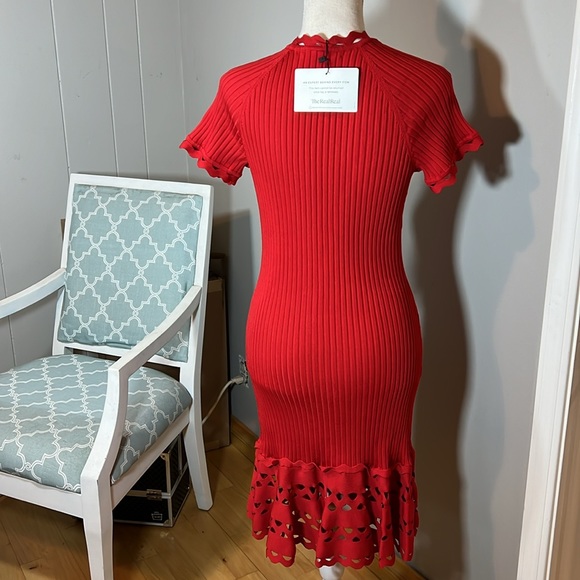 Red Dress. Fitted Knit Fabric. Cute details. Sweet yet sexy. Date nite Gorgeous… - Picture 9 of 12